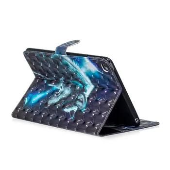 3D Tlač PU Kožené puzdro Pre iPad mini 5 2019 7.9 palcový Funda Smart Cover pre Apple iPad mini 4 prípad tabletu+flim+pero