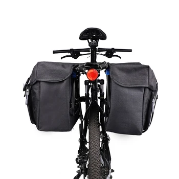 ZÁPAD CYKLISTIKA Bicykle Trunk Bag Plátno 28 L Požičovňa Taške Reflectivs Bicykel Zadné Rack Chvost Sídlo Batožiny Kôš Cyklistické Tašky