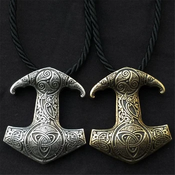 Odins Raven Slovanské Kolovrat Viking Rune Prívesok Náhrdelník Pánske Šperky Thor Kladivo Mjolnir Amulet Kúzlo Rune Uzol Náhrdelníky