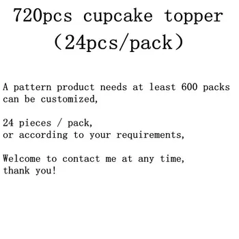 720pcs Cupcake Vňaťou Podpora Prispôsobenia sa, Prosím, Napíšte Nám Výber Štýlov