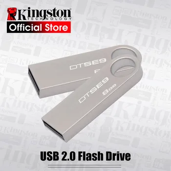 Pôvodné Kingston USB Flash Disk PenDrives 32GB USB 2.0 Pero, Disky 16GB Kovového Materiálu DTSE9H Flash USB kľúč