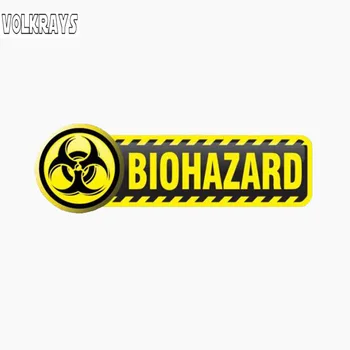 Volkrays Osobnosti Auto Nálepky Biohazard Prihlásiť Príslušenstvo Reflexné Kryt Škrabance PVC Obtlačok na Mazda Glaxay Logan,4cm*12 cm