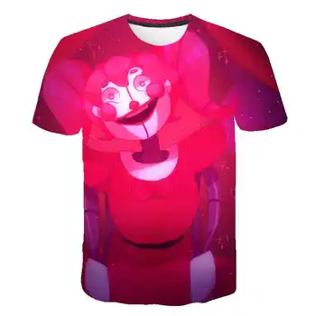 Päť Nocí v Freddy Mužov 2020 Anime Letné T-Shirt 3D Tlač Cartoon Divoký Medveď Muži T-Shirt Príležitostné O-Neck T-shirts