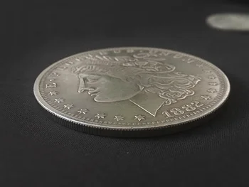 Jumbo Medi Morgan Dolár (7 cm) Mince Magic Fáze Magické Triky, Zábavné zblízka Fáze Magia Ilúzie Trik Rekvizity Príslušenstvo