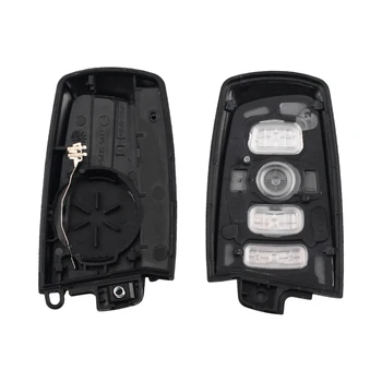 KEYYOU 3/4 Tlačidlo Smart Remote Tlačidlo púzdro Fob pre BMW CAS4 F 3 5 7 Series E90 E92 E93 X5 Kľúča Vozidla Prípade Vložte Kľúč, Kotúč