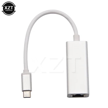 USB Ethernet Adaptér USB Typ C-C Sieťovú Kartu do RJ45 Lan Káblové pre MacBook Windows 8/10 Notebook 10M/100M/1000M hliníkovej zliatiny