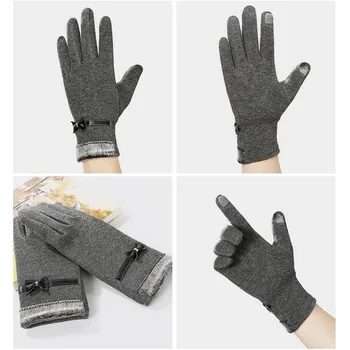Dámske ležérne zimné zahusťovanie fleece vonkajšie športové jazdecké rukavice teplé windproof rukavice pre dotykový displej rukavice rukavice turistika