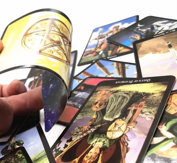 78 kariet/set Mystic Tarot Paluba karty dosková hra prečítajte si bájny osud veštenie pre šťastie čarodejnice kartová hra