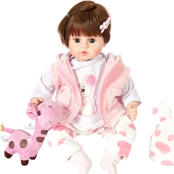 45 CM Elictric Bebe Rebon Bábika Smeje Silikónové Batoľa Hračky Roztomilý Plač Reborn Baby Doll Vlasy s prirodzeným zobrazením Skutočný Baby Doll Darček