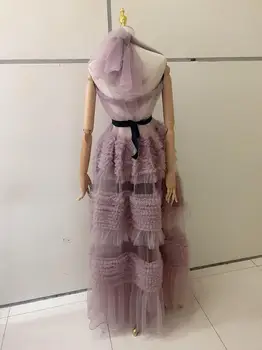 Francúzsky Čipky 3D Svadobné Šaty DIY Svadobné Headdress nahé ružovej Čipky Textílie, ktoré lodenice