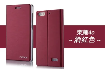 Nový Príchod na Huawei Honor 4C Telefón Prípade Luxusné Slim Štýl Flip Cover kožené ochranné puzdro pre Česť 4C 5.0