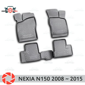 Podlahové rohože pre Daewoo Nexia N150 2008~koberce protišmyková pu nečistoty ochranu interiéru vozidla styling príslušenstvo