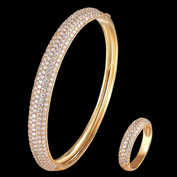 Zlxgirl šperky luruxy značky mirco zirkón svadobné náramok s krúžkom bijoux sady ženy veľkosť svadobný náhrdelník a náramok anel aneis