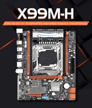 Jingsha X99M-H M-ATX základná Doska Set s Xeon E5 2678V3 a 2*8gb=16GB DDR4 2133MHZ ECC REG RAM, Podpora 2 Kanály