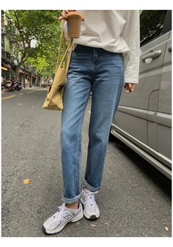 Ženy Nového Slim Nohavice Vintage Vysoký Pás Nohavice Plnej Dĺžky Džínsy Pre Ženy