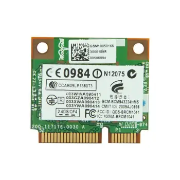 Nová sieť WLAN Pol PCI-E Karty HP Broadcom BCM943224HMS Wireless g Wifi 582564-001 n / Asus / Karta Sony / Pre Dell Half MiNi b 80 V3O3