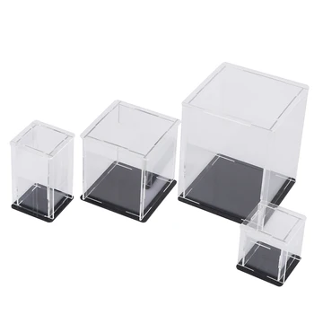 Akryl Displej Prípade Self-Install Jasné Cube Box UV Prachotesný Pre Basketbal Akčné Figúrky