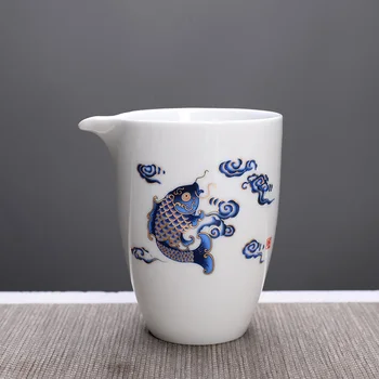Vysoko kvalitného bieleho porcelánu Reálnej Pohár kanvica Ručne Maľované Čaj Maker Kung Fu šálku Čaju Gongdao Hrnček Teaware 280ml