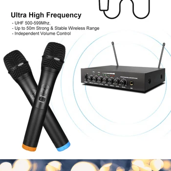 Flagsound S-16 UHF Bezdrôtový Mikrofón Kovové Dynamický Mikrofon systém domáceho kina počítač zapnutý reproduktor, Smart TV Extra Káblové Mic