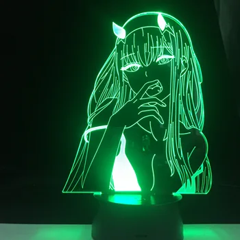 YUMEKO JABAMI LED ANIME LAMPA KAKEGURUI 3D Led 7 Farieb Svetla Japonské Anime Diaľkové Ovládanie Base stolná Lampa Dropshipping