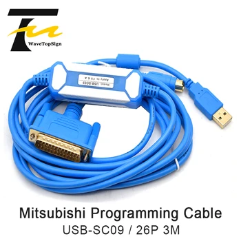 Mitsubishi FX/1N/2N/2,/3 a Sériu PLC Programovanie Kábel Dáta Stiahnuť Kábel USB-SC09 26P 3 m Kábel