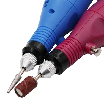 Multi-farebné brúska pen mini electric sander brúsneho stroja Gundam na nechty, leštiace Nástroje EÚ Plug