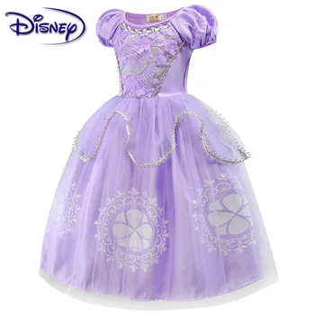 Disney Baby Girl Princezná Šaty Dieťa Jasmine Rapunzel Aurora Belle Ariel Cosplay Kostým Dieťa Sofia Party Šaty