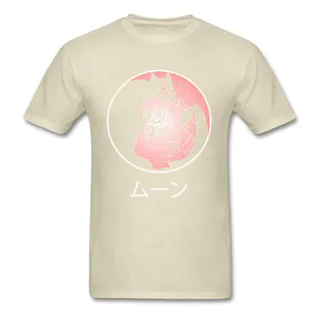 Mesiac Umenie pánske T-shirts Cat & Sailor Moon T Shirt Yin Yang Anime Tričko Pre Dospelých, Bavlna Ženy Topy Slim Fit Tees Lete