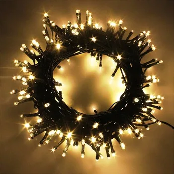 10 M 20 M 30 M 50 M 100 M LED vonkajšie string svetlá Garland 24V EÚ a USA dovolenku vianočné osvetlenie, dekorácie pre svadobné party Nový Rok