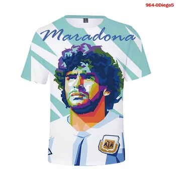 Maradona, T Košele Homme 3d Muži Ženy Tričko 2020 Nové Značky Letné Krátke Vtipné Diego Armando Maradona Tee Streetwear Topy