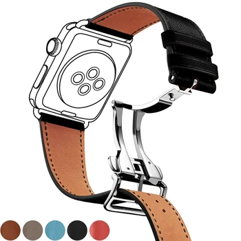 Originálne kožené pútko pre apple hodinky kapela 44 mm 40 mm 42mm 38mm apple hodinky iwatch 5/4/3/2/1 náramok Nasadenie Pracky watchband