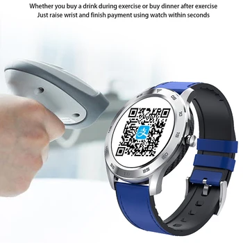 DT98 Nepremokavé Smart Hodinky mužov Bluetooth hovor offline platby Srdcovej frekvencie Tracker smartwatch kompatibilné Android ios