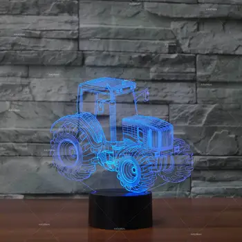 Traktor Tvorivé 3d Osvetlenie Usb Led Stereo Usb Lampa Okolia led Lampa Gadgets Electronicos