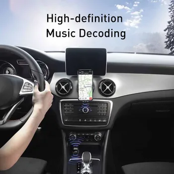 Nové Auto FM Vysielač Bluetooth 5.0 AUX Bezdrôtové Handsfree Súprava do Auta Duálny USB Nabíjačka do Auta Auto Rádio FM Modulátor MP3 Prehrávač