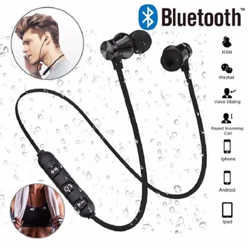 Bluetooth slúchadlo šport magnetické bezdrôtové slúchadlá stereo slúchadlá hudbu slúchadlá s mikrofónom