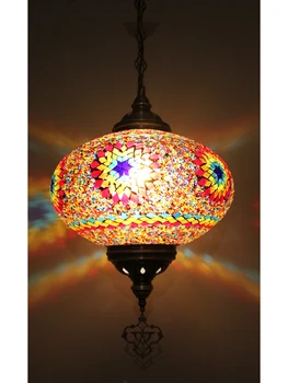 úžasné turecký prívesok na čítanie,ručné mozaiky marocký art deco stropné lampy,visí turecký lampa