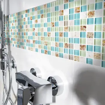 Modrá farba krištáľové sklo zmiešané sea shell mozaiky HMGM1148 pre kuchyňa backsplash dlaždice kúpeľňa so sprchou chodbe stenu, mozaiky