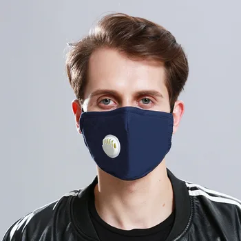 Kórejský Textílie úst tvár masku PM2.5 Anti Haze/Proti prachu úst maska Respirátor mascaras S Uhlíkovým Filtrom, Respirátor Čierna Maska