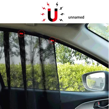 Auto Slnečník UV Protector Predné, Zadné, Bočné Okno Opony slnečník Fit Väčšina z Vozidla Magnetické