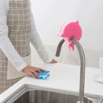 Kuchyňa Magic Dolphin špongia na čistenie umývačky riadu a čistenie hubky obojstranný magic stierač Domácnosti Gumu prostriedky na umývanie riadu čistenie