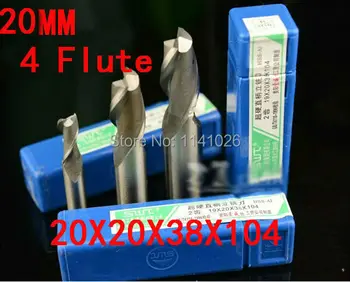 Doprava zadarmo 1pcs 20 mm 4 Flauta HSS a Hliník Konci Mlyn Frézy CNC Bit (Čína (pevninská časť)))