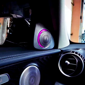 Auto Reproduktor s Okolitého Svetla Na Mercedes Benz W205 C Triedy 3/12/64 Farby predné dvere strane Výšok, Reproduktor, audio s LED lampou