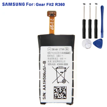 SAMSUNG Originálne Batéria EB-BR360ABE Pre Samsung Výstroj Fit2 Fit 2 R360 SM-R360 SCH-R360 200mAh Náhradné Batérie