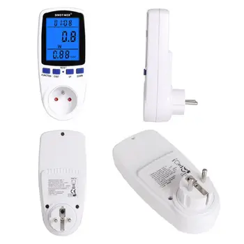 Napájania Pripojte Digitálny LCD Displej Spotreby Wattmeter Monitor 7 Režimov Zobrazenia Domov Energie, spotrebu Elektrickej energie a Analyzer pre Sk
