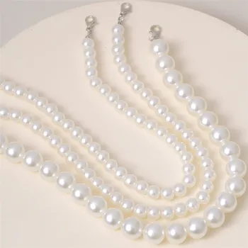 Vintage Baroková Perla Necklce pre Ženy Vrstvený Boho Biela Imiation Pearl Choker Náhrdelník Elegantné Golier Šperky Čaro