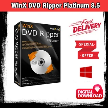 WinX DVD Ripper Platinum 8. Plná Verzia - PRE-AKTIVOVANÝ Windows - Okamžité Stiahnutie