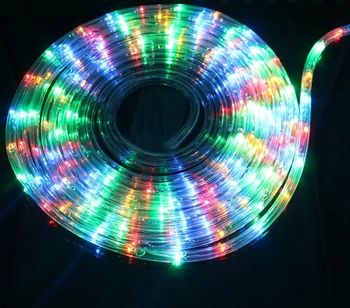 Rainbow Trubice LED Pásy Neónové svetlo Kolo dva drôty AC220V nepremokavé Vonkajšie Vnútorné Veselé Svadobné dekorácie string svetlá