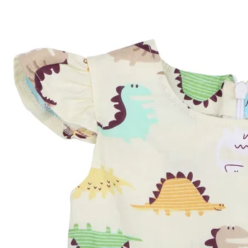 Dievčenské Letné Šaty Zviera Tlače Dinosaura Pláži Vesta Deti Šaty pre Deti, Oblečenie Bavlna Princezná Baby Girl Šaty