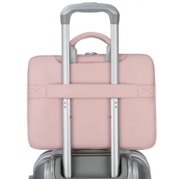 Lady Laptop taška krásne s popruhom cez Rameno, rukoväť pre ipad/macbook dell 13 14 palcový notebook 15.6 malé moc ružová taška Nepremokavé