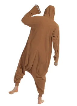 Nové Hnedé Narvala Onesie Zvierat Pyžamo Sleepsuit Cosplay Jumpsuit Halloween Kostýmy Pre Dospelých